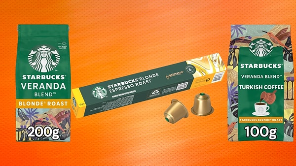 Starbucks kahve ve aksesuarlarında 500 TL'ye 100 TL indirim!