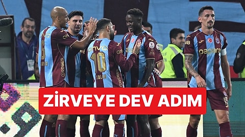 Trabzonspor Haftanın Maçında Beşiktaş'ı 2-0 Yenerek Zirveye Bir Adım Daha Yaklaştı