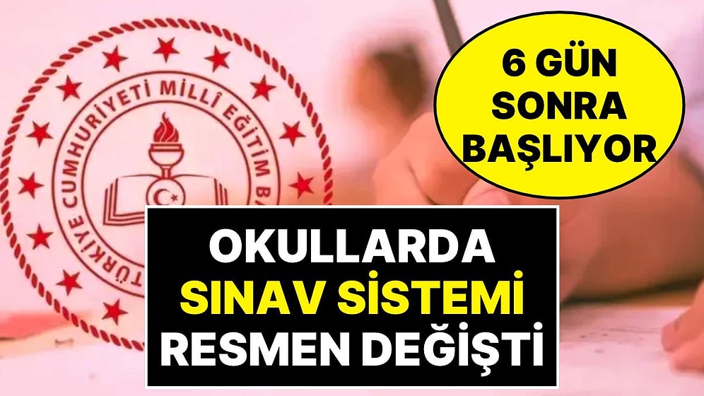 6 Gün Sonra Başlıyor: MEB, Ortaokul ve Liselerde Sınav Sistemini Resmen Değiştiriyor