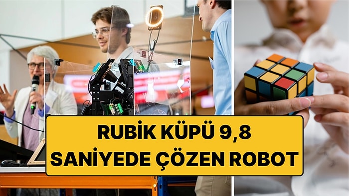 Robot, İnsan Rekorunu Geride Bıraktı: Rubik Küpü 9,8 Saniyede Çözdü