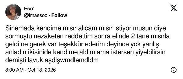 Sinemada mısır sorusunun gizli anlamı.