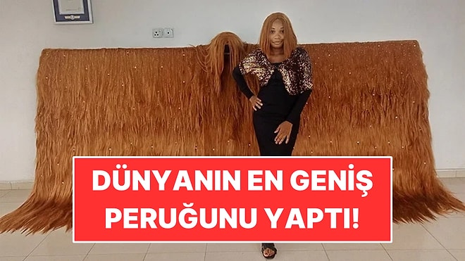 Dünyanın En Geniş Peruğunu Yaptı: 800'den Fazla Saç Demeti Kullandı