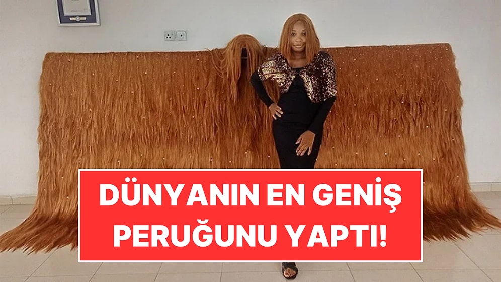 Dünyanın En Geniş Peruğunu Yaptı: 800'den Fazla Saç Demeti Kullandı