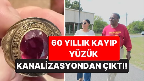 60 Yıl Önce Sevgilisine Verdiği Yüzük Kanalizasyondan Çıktı
