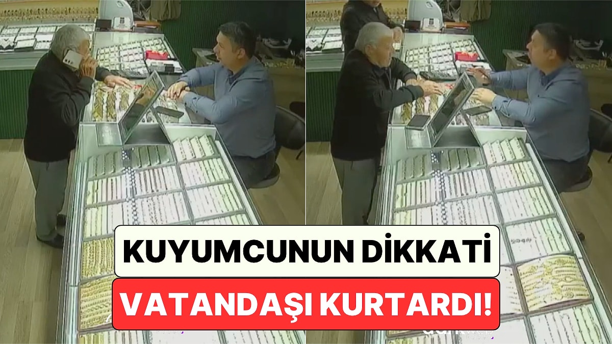 Konya'da Bir Kuyumcu Dolandırıcıların Ağına Düşen 78 Yaşındaki Vatandaşı Son Anda Kurtardı