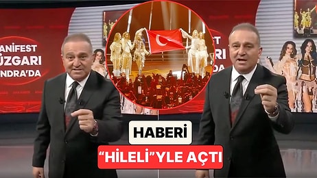 Sözcü Ana Haber Sunucusu Ekrem Açıkel Manifest'in Konser Haberinin Girişini "Hileli" Söyleyerek Yaptı