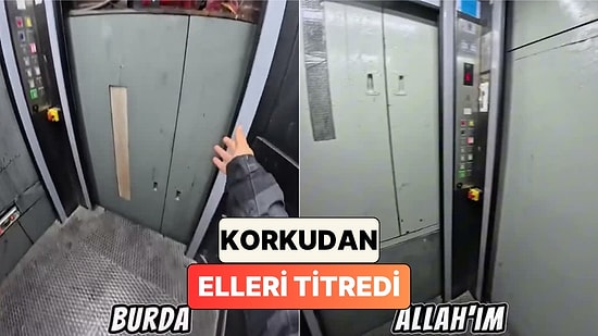 Bir Motokurye Paket Götürmek İçin Gittiği Binadaki Bir Acayip Asansörü Paylaştı