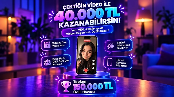 Bir Dakikada Yüzünü Göstermeden 40.000 TL Kazanma Şansı!