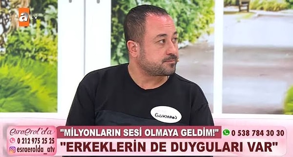 9 aylık evli Gökhan, eşi Ayşe'den şiddet gördüğünü iddia ederek Esra Erol'dan yardım istedi.