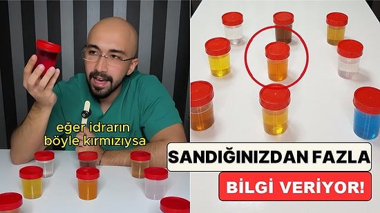 Doktor Yunus Ensari İdrar Renginin Sağlık Hakkında Neler Söylediğini Renkli Numune Kaplarıyla Gösterdi