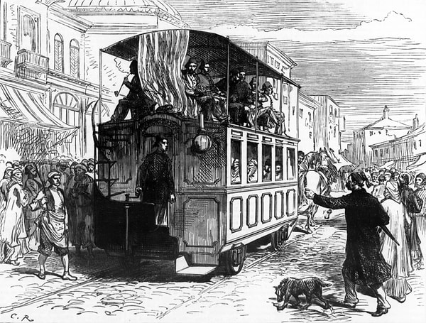 İstanbul'da atlı tramvay dönemi 1872'de başladı ve ulaşım ilk kez geniş bir kesime açıldı.