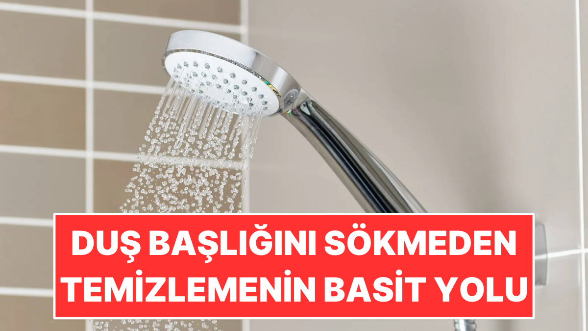 Duş Başlığını Sökmeden Temizlemenin Basit Yöntemi