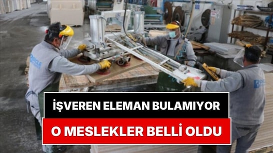 Türkiye'de En Çok Eleman Aranan Meslekler Belli Oldu