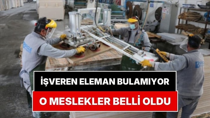 Türkiye'de En Çok Eleman Aranan Meslekler Belli Oldu