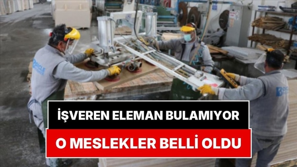 Türkiye'de En Çok Eleman Aranan Meslekler Belli Oldu