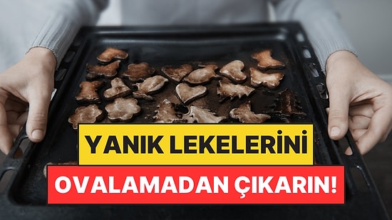 Fırın Tepsisindeki Yanık Lekelerini Ovalamadan Çıkarmanın Yolu