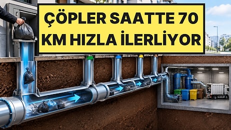 Şehir Çöplerini Yer Altındaki Borularla Taşıyorlar: Kamyon Trafiği Yüzde 90'a Kadar Azalıyor