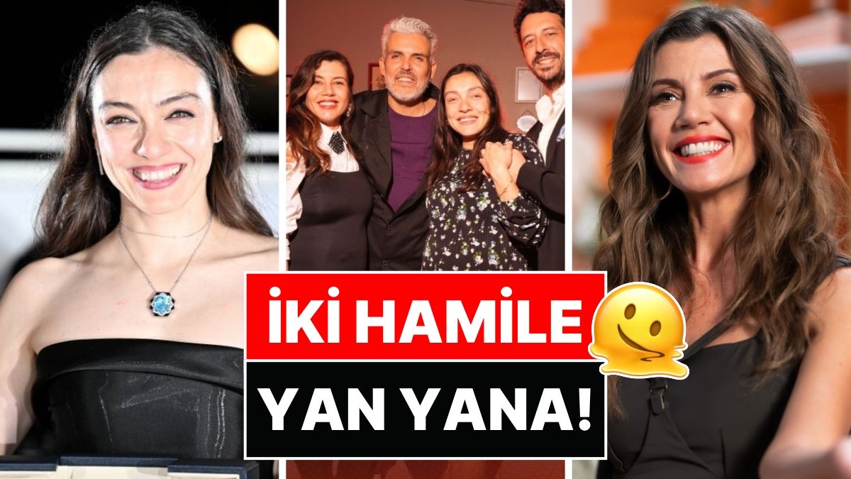 İki Hamile Bir Araya Geldi: Gökçe Bahadır ve Merve Dizdar Aynı Kutlamada Buluştu!