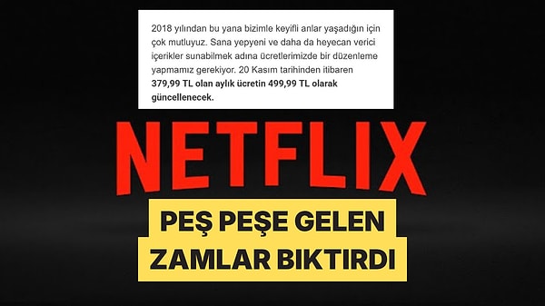 Netflix'in Üst Üste Yaptığı Zamlara ve Kısıtlı Arşivine Abonelerden Tepki Yağdı