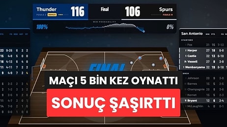 Yapay Zeka Basketbol Maçını Önceden 5 Bin Kez Oynattı: Gerçek Skorla Arada 2 Sayı Vardı