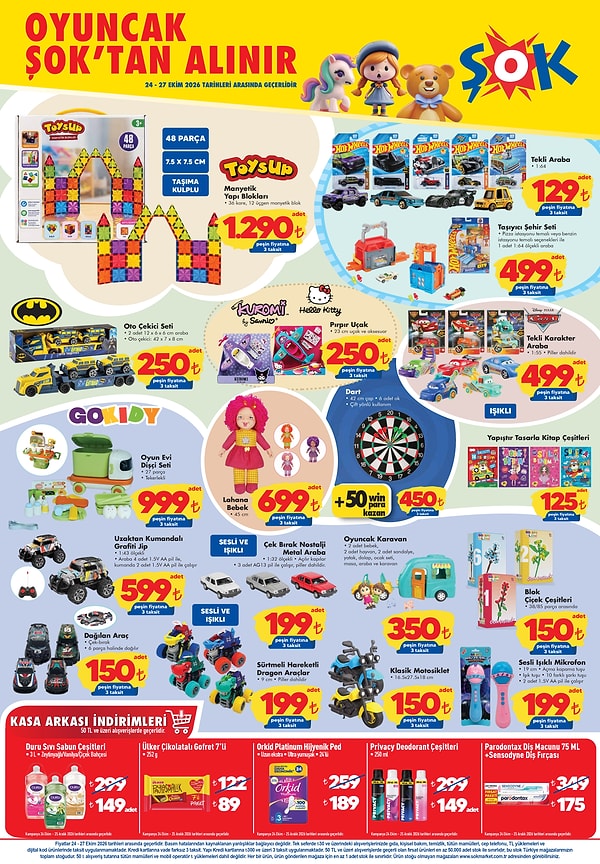 Toysup Manyetik Yapı Blokları 48 Parça 1.290 TL