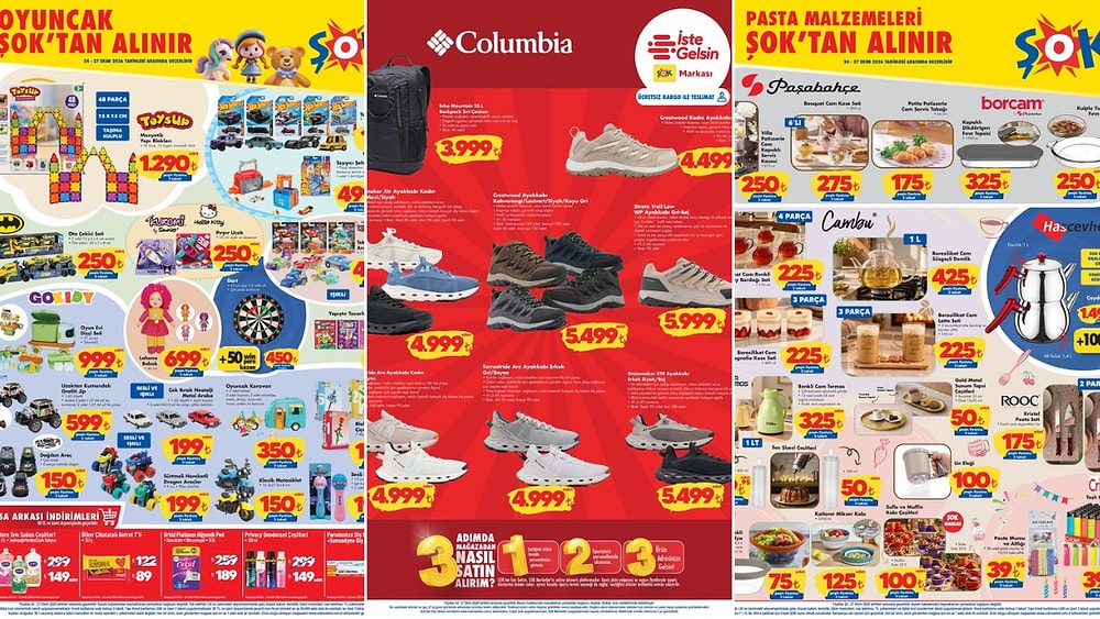 ŞOK'a Columbia Ayakkabı Geliyor! 24 Ekim 2026 ŞOK Aktüel Ürünler Kataloğu