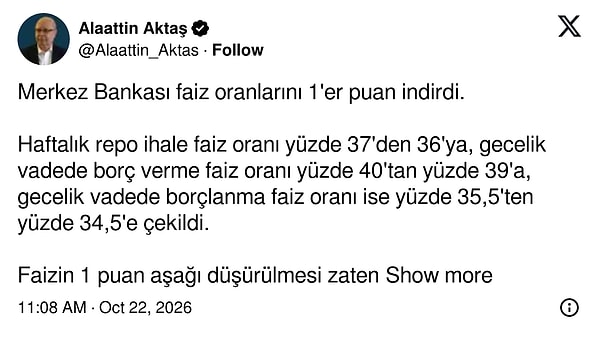 "Beklentiler dahilindeydi."