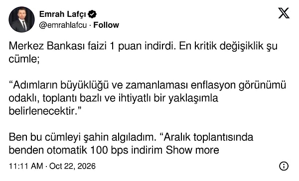 "İndirim beklemeyin."