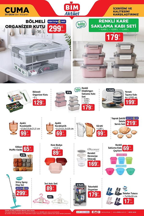 Bölmeli Organizer Kutu 16 L 299 TL