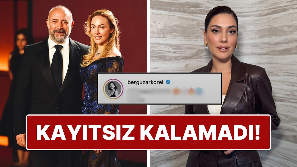 Halit Ergenç ve Meryem Uzerli'nin Kırmızı Halı Pozuna Bergüzar Korel'den Yorum Geldi