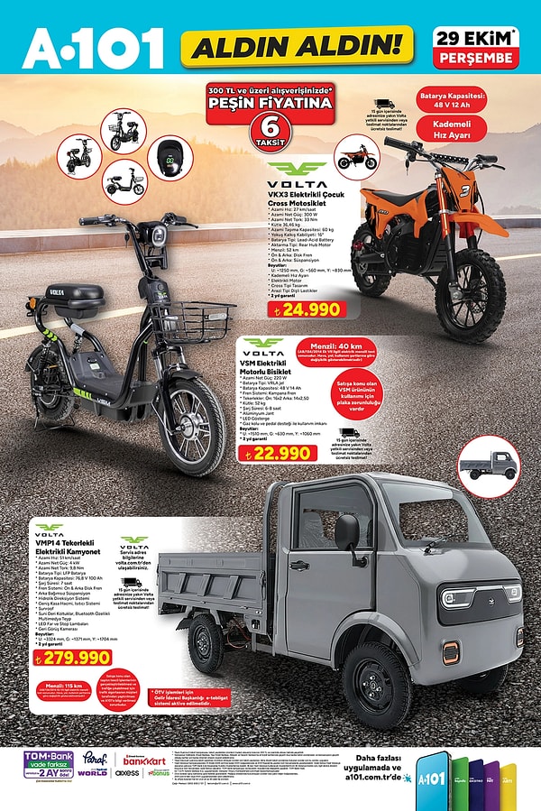 Volta VKX3 Elektrikli Çocuk Cross Motosiklet 24.990 TL
