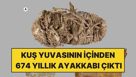 Kuş Yuvalarını İncelediler: İçinden 674 Yıllık Ayakkabı Çıktı