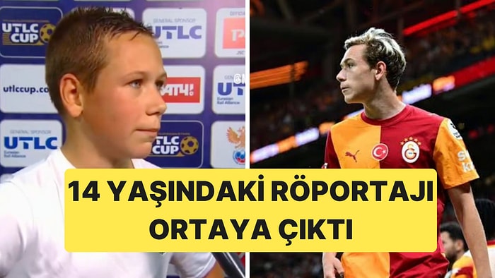 Galatasaraylı Batrakov'un 14 Yaşında Lokomotiv Formasıyla Verdiği Maç Sonu Röportajı Dikkat Çekti