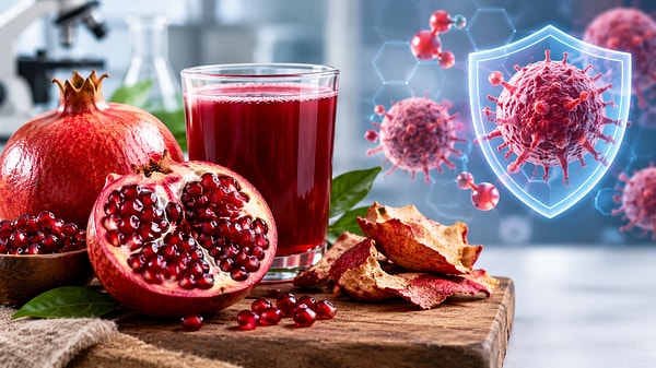 Pomegranates are rich in antioxidants, which help protect the body’s cells from harmful substances such as air pollution and cigarette smoke.