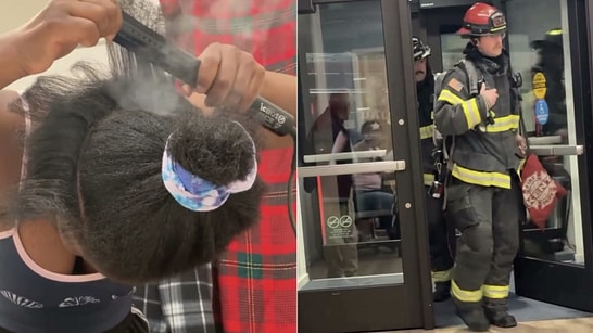 Woman's Hair Straightening Routine Ends with Firefighters at the Door