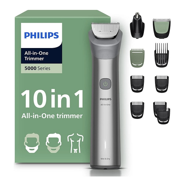 Philips 5000 serisi 10'u 1 arada erkek bakım seti erkeklerin en çok tercih ettiği tıraş kiti!