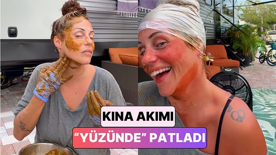 Son Dönemde Popüler Olan Kınayla Kalıcı Makyaj Uygulaması Deneyen Kadın Yüzünün Geldiği Hali Paylaştı