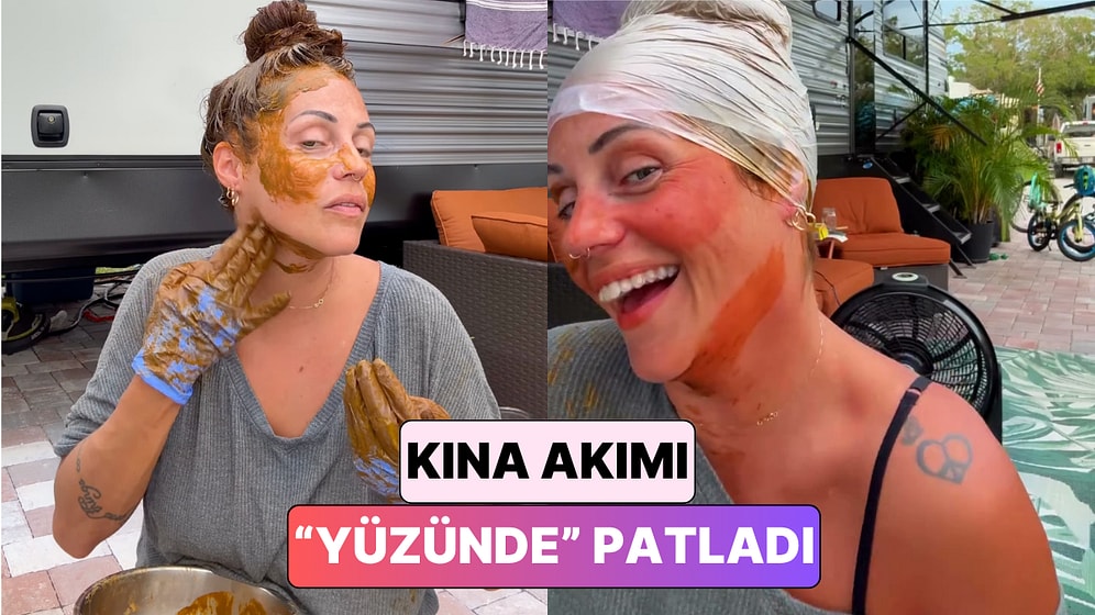 Son Dönemde Popüler Olan Kınayla Kalıcı Makyaj Uygulaması Deneyen Kadın Yüzünün Geldiği Hali Paylaştı