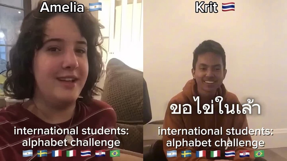 International Students from Seven Nations Try Viral Alphabet Challenge in Native Tongues