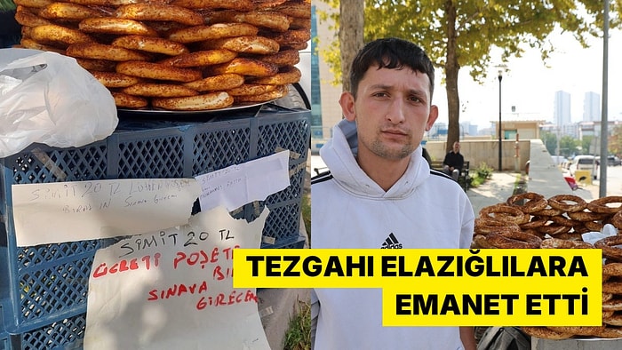 Elazığlı Simitçi KPSS'ye Girerken Tezgahını Hemşehrilerine Emanet Etti