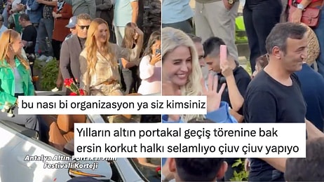 Bir Film Festivalinde Ünlü İsimlerin Lüks Araçlar İçinde Halkı Selamlasına Yorum Yağdı