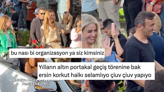 Bir Film Festivalinde Ünlü İsimlerin Lüks Araçlar İçinde Halkı Selamlasına Yorum Yağdı