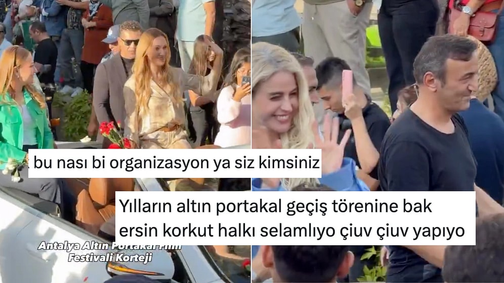 Bir Film Festivalinde Ünlü İsimlerin Lüks Araçlar İçinde Halkı Selamlasına Yorum Yağdı