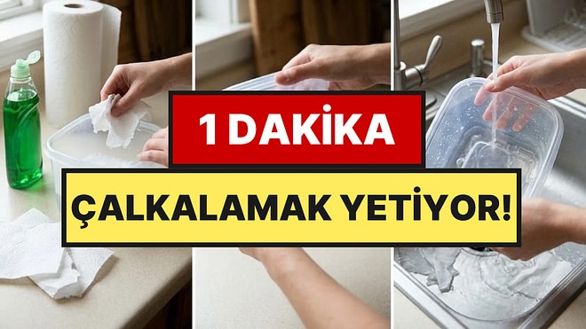 Plastik Kaplardaki Yağ Kabusunu Bitiren Yöntem: 1 Dakika Çalkalamak Yetiyor