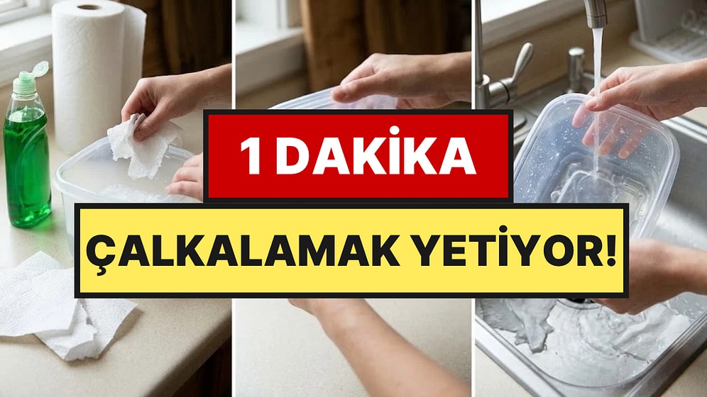 Plastik Kaplardaki Yağ Kabusunu Bitiren Yöntem: 1 Dakika Çalkalamak Yetiyor