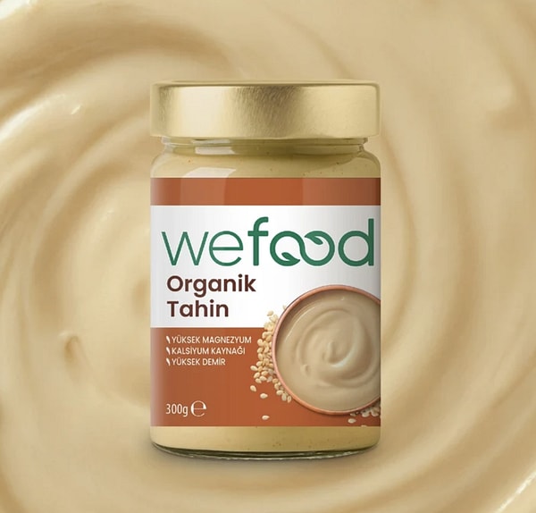 Wefood organik tahin 300 gr sepette %50 indirimle 637,00 TL yerine net 318,50 TL!