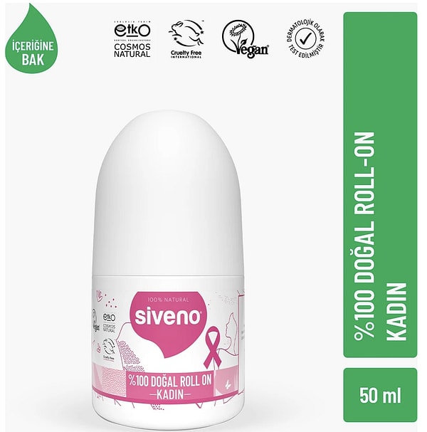 Siveno %100 doğal kadın roll-on çeşitlerinde 600 TL'ye ek %15 sepet indirimi!