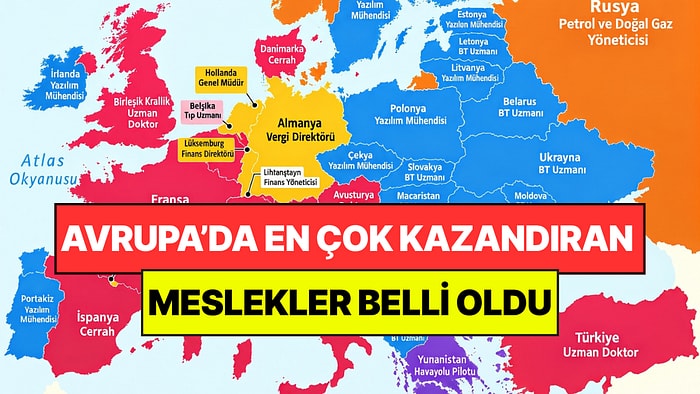 Avrupa'da Ülke Ülke En Çok Kazandıran Meslekler Belli Oldu: Zirvedeki İsimler Şaşırttı
