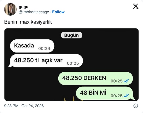 Binlik ayracı rahatlatmıyor.