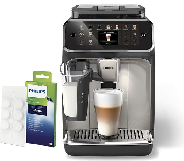 Philips 5500 Serisi LatteGo tam otomatik espresso makinesi son 365 günün en düşüğü net 21.088,99 TL!